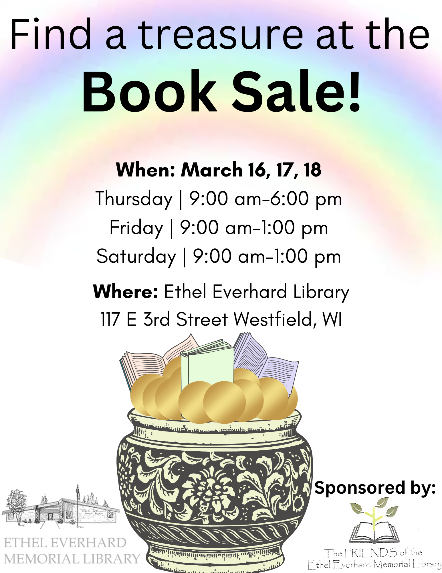 Book Sale! March 16-18