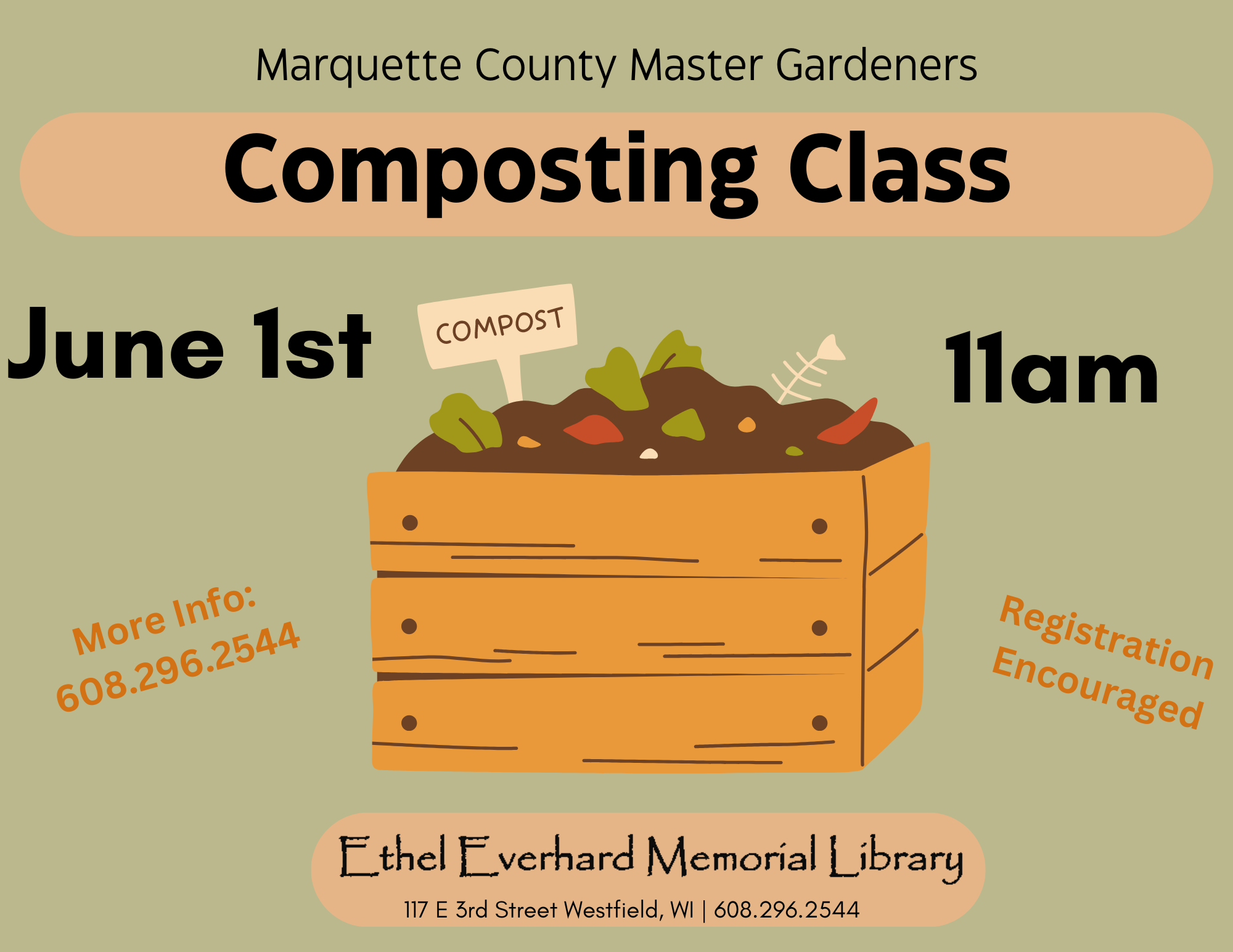 Master Gardeners Composting Class - June 1st