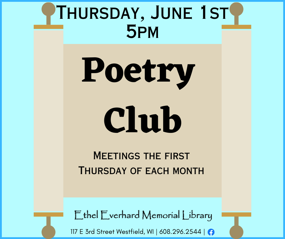 Poetry Club - June 1st